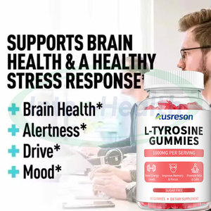 Ausreson Organic L Tyrosine Gummies Gummy Focus <span class=keywords><strong>Brain</strong></span> Health <span class=keywords><strong>Memory</strong></span> Support Suplementos L-tyrosine Gummies - Product Image 3