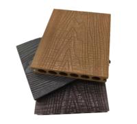 Tarima de Madera Plástica Compuesta (WPC) de Alta Calidad para Terraza y Balcón, con Revestimiento Impermeable y Relieve 3D