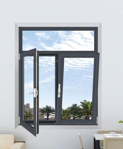 Ventana de Aluminio con Doble Acristalamiento, Diseño Francés, Certificación CE, Energía Solar, Resistente a Huracanes, Estándar para Viviendas Unifamiliares - Product Image 5
