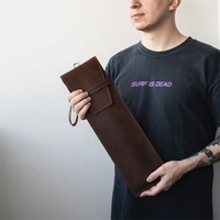 Sac à baguettes de batterie en cuir de vachette personnalisé, étui de rangement personnalisé, cadeau pour les batteurs