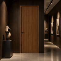 Portes intérieures en bois MDF écologiques de style minimaliste, acceptant les commandes OEM et ODM, pour projets hôteliers