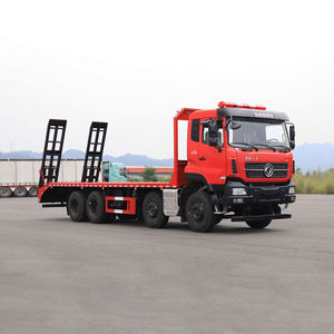 Camión de Carga Pesada Dongfeng 8x4 Personalizado, Nuevo, con Plataforma Plana para Transporte de Excavadoras y Cargadoras - Product Image 2
