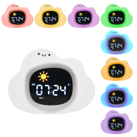 Student kleine elektronische Desktop-Uhr Kinder kreative LED-Uhr Lampe niedlichen Cartoon Katze digitalen Wecker für Kinder Schlafzimmer