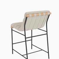 Chaise de salle à manger minimaliste moderne, tabouret de bar en métal, style vintage décontracté, tabouret haut nordique, mobilier de bar mobile pour réception
