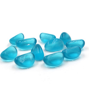 25kg/봉지 블루 글라스 자갈석 녹색 유약석 수족관 어항 장식 천연 석영석 및 크리스탈 - Product Image 1