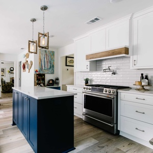 CBMmart Design Grafico Cucina Moderna con Finitura Laccata Isola per Ville Isola in Pietra Mobili da Cucina Coque - Product Image 3