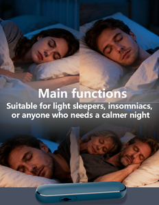 Almohada con Altavoz de Conducción Ósea ESON, Caja de Música Inalámbrica Estéreo con Bajos, para Dormir, con Batería de 5.4 a 10-15 <span class=keywords><strong>Horas</strong></span> de Duración, Compatible con Aplicaciones - Product Image 6