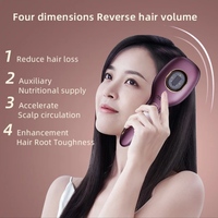 Masseur de tête vibrant électrique rechargeable USB-C de haute qualité, peigne à huile essentielle, outil de soin du cuir chevelu et des cheveux, modèle S01 12ml