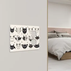 Imagen personalizada 3-Gang 2 Toggle 1 Accesorios de iluminación dúplex Cubierta de interruptor duradera - Product Image 2