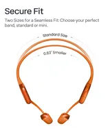 Headphone Olahraga SHOKZ OpenRun Pro 2 Mini Open-Ear Tahan Keringat, Headphone Konduksi Tulang untuk Latihan, Jangkauan 30 kaki, S821 LED