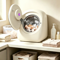 Mini petite machine à laver à tambour automatique pour chaussettes et sous-vêtements de bébé seau en acier inoxydable à séchage par élution à haute température