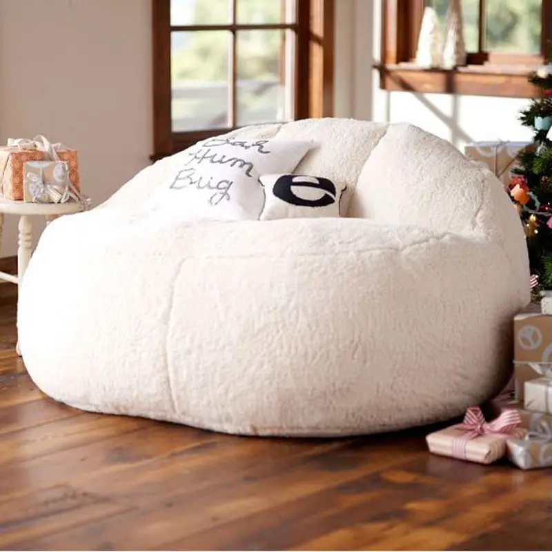 Professional Mini Bean Bag Sofa Bed Chair Quality with a cover white