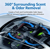 Système d'ionisation plasma pour voiture, diffuseur d'arômes universel pour voiture, contrôle par application Bluetooth, compatible avec la plupart des modèles de voitures