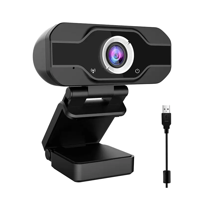 Full HD Rotation PC Computer Webcams Built-in Microphone 1080P Laptop Web Camera