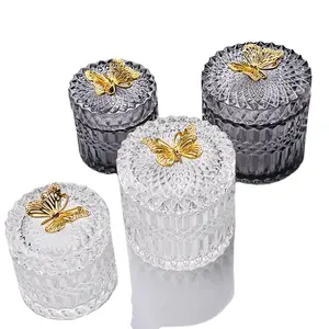 Tavolo nordico moderno soggiorno accessori per la casa barattolo di vetro di lusso in oro decorazioni per la casa decorazione della festa nuziale
