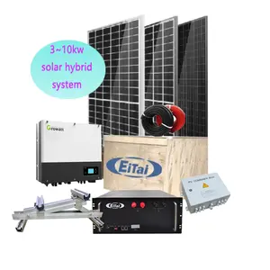 EITAI 150kw güneş paneli sistemi hibrid 150KW 200KW 250KW hibrid 3 fazlı 220v 380v 400v ticari güneş enerjisi sistemleri