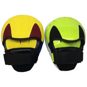 Cibles de boxe en PU jaunes et vertes, durables pour l'entraînement toutes saisons, protège-mains de boxe robustes pour l'entraînement - Product Image 1