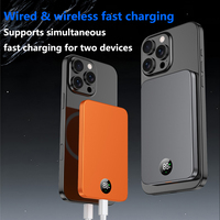 Chargeur de batterie en gros, Power Banks ultra-minces, mini Powerbank portable, Power Bank magnétique sans fil mince 10000 mAh pour téléphone