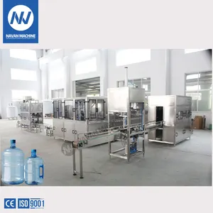 NAVAN 5 गैलन बोतलबंद पानी भरने के लिए लाइन के साथ जल शोधन प्रणाली और बोतल धोने और कैपिंग मशीन