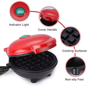 Mini Máquina Eléctrica para Hacer Waffles, para Desayunos, Sándwiches, Pan y Pasteles, con Olla, para Uso Doméstico - Product Image 5