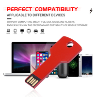 Clé USB miniature en métal personnalisée avec logo, clé USB haute vitesse, porte-clés classique personnalisé, clé USB, clé USB, clé mémoire