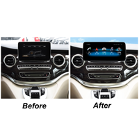 Radio Mobil Android 13 10,25 inci, Pemutar DVD Mobil dengan GPS untuk Mercedes Benz V Class V250 V260 W446 W447 NTG5.0 2015-2018