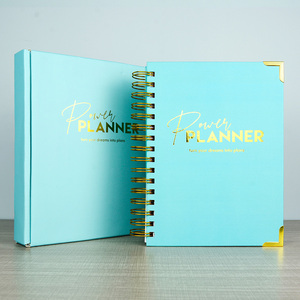 Etiqueta privada personalizada Nota A5 Sin fecha Espiral Diario Semanal Entrenamiento Diario Planificador Agenda - Product Image 2