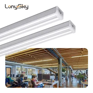 Supermarket Shopping Mall toko dalam ruangan 2ft 4ft 8ft Linkable terintegrasi Double T5 Twin Led lampu tabung