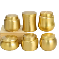 Pot à poudre d'encens en laiton usiné CNC, boîte à poudre d'encens, boîte à thé, pommade, pot de stockage scellé, outils de brûleur, Chine