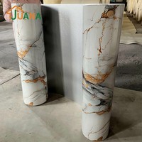 Panneau mural en vinyle marbré, papier peint pour hôtel, autocollant mural 3D auto-adhésif imperméable