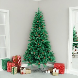 Top 5 Meter Kiefer-Weihnachtsbaum mit grünen Lichtern, 180 cm (7,5 Fuß) <span class=keywords><strong>Balsa</strong></span>, 300 cm (4 Fuß) Fichtenholz, natürlicher Look, drehbar - Product Image 6