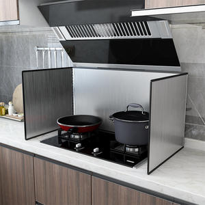 Protection de cuisinière en acier inoxydable, pare-éclaboussures pour cuisinière à gaz, résistant aux hautes températures, durable, facile à nettoyer, barrière anti-huile pour la cuisine - Product Image 3