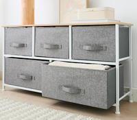 Meubles de maison, chambre à coucher, salon, rangement, commode pliable avec cadre en métal et tissu