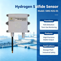 Capteur H2S (sulfure d'hydrogène) SW6H2S01 à longue durée de vie, RS485 Modbus RTU IP65, pour la détection de gaz dans les stations d'épuration et les usines chimiques