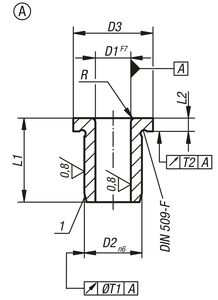 K1022 <b>Drill</b> Bush with Collar Long Mild Steel Precision <b>Guide</b> Bushing For Drilling Positioning Locating Hardware Component - Product Image 2