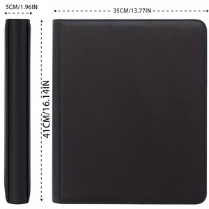 9 tasche in pelle sintetica Premium per <span class=keywords><strong>carte</strong></span> 288 a caricamento dall'alto, album di <span class=keywords><strong>carte</strong></span> collezionabili con cerniera e collezionista di <span class=keywords><strong>carte</strong></span> collezionabili - Product Image 3