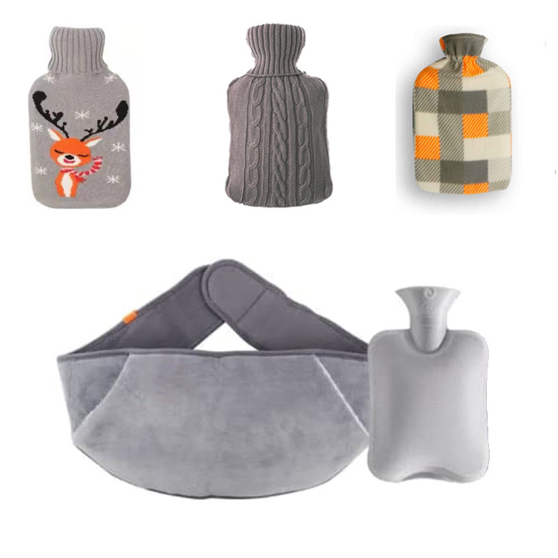 Лидер продаж, бутылка для горячей воды с перекрестной границей, без узора, теплый пояс, сумка для горячей воды