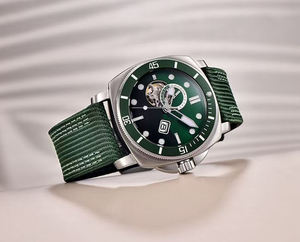 Reloj Mecánico Deportivo Personalizado para Hombre, Novedad 2025, de Lujo con Zafiro, Resistente al Agua 200M, Automático, Correa de Cuero, de Buceo, Inoxidable - Product Image 3