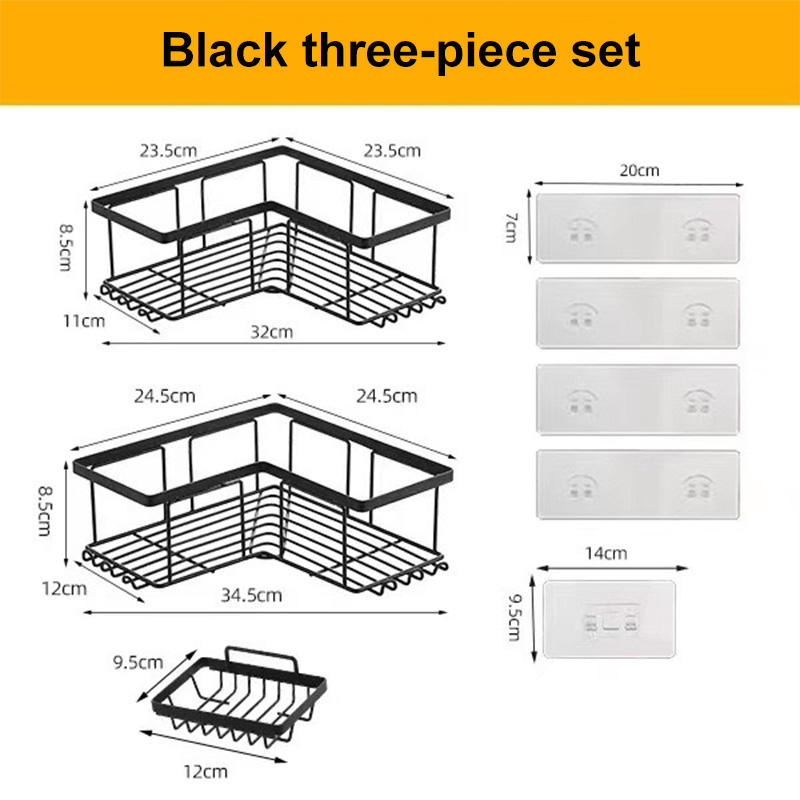 Set di tre pezzi neri