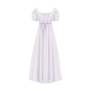 Vestido Retro Regency para Mujer, Vestido Largo Vintage de Gala, Cintura Alta, Estilo Victoriano, Disfraz para Teatro, Fibra de Poliéster - Product Image 3