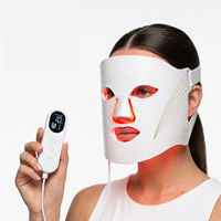 Masque facial LED, vente directe d'usine, personnalisable, 7 couleurs, 8 modes, masques LED rouges, luminothérapie, beauté du visage, masque de luminothérapie infrarouge