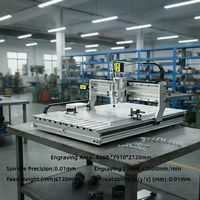 Machine de gravure CNC JS-6090 - 3/4 axes, haute précision, découpe efficace du bois/acrylique/métal, pompe à engrenages simple