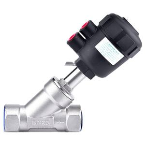 วาล์วแบบมุมตั้งทำจากสแตนเลส 304 ระบบลม ขนาด DN15-6/8 นิ้ว 4/8-1 นิ้ว วาล์วสุญญากาศสำหรับควบคุมน้ำมัน - Product Image 4