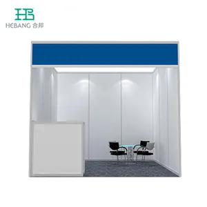 HeBang फैक्टरी मूल्य मॉड्यूलर एल्यूमीनियम व्यापार शो खोल योजना मानक प्रदर्शनी बूथ खड़ा 3x3