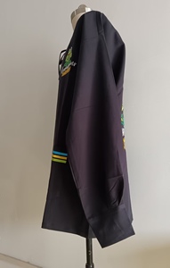 Tùy Chỉnh Thực hiện Cotton Dài Tay Unisex Làm Việc Quần Áo Áo Sơ Mi Màu Đen Top Bồi Bàn Đồng Phục Tùy Biến - Product Image 5