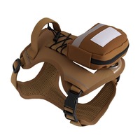 Harnais tactique pour chien de grande taille, style nouveau, résistant, avec sac à dos pour la randonnée