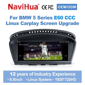 Pantalla Táctil NaviHua de 8.8 Pulgadas con Sistema Linux para BMW Serie 5 E60 E61 E62 E63 E64 2009-2010 CIC Audio DSP Carplay Android Auto - Product Image 1