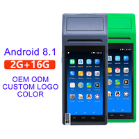 Venta al por mayor personalizado 5,5 pulgadas pantalla táctil digital Android Terminal caja registradora sistemas de máquina pos