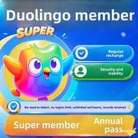 Abonnement annuel à Duolingo Super Family avec votre compte