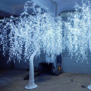 Không thấm nước rỉ sét bằng chứng RGB màu thay đổi LED nhân tạo liễu sợi quang cây Motif đèn cho tổ chức sự kiện trang trí - Product Image 3